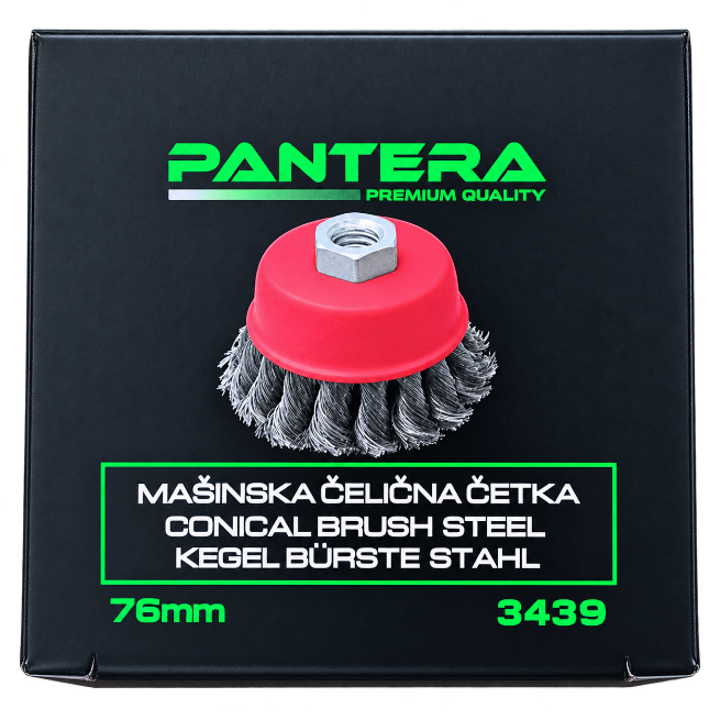 Pantera konusna čelična četka 76 mm