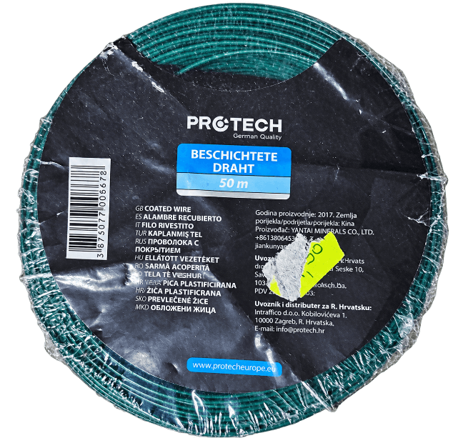 Protech plastificirana žica, 50 m